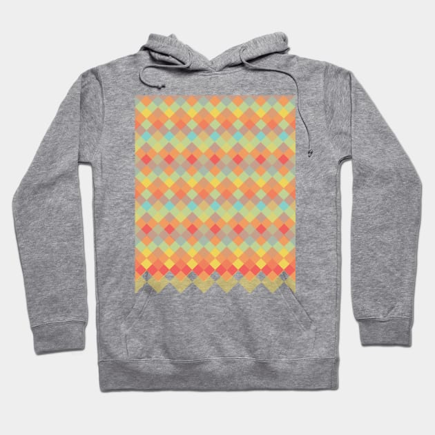 Tri-Colour Geometric Pattern Hoodie by tanyadraws